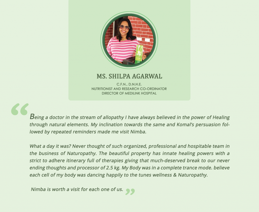 Shilpa Agarwal – Confessing Her Staunch Belief in Naturopathy